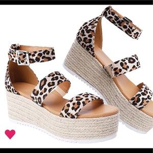 Leopard Platform Sandals